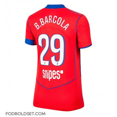 Paris Saint-Germain Bradley Barcola #29 Tredjetrøje Dame 2025-26 Kortærmet Paris Saint-Germain Bradley Barcola #29 Tredjetrøje Dame 2025-26 Kortærmet